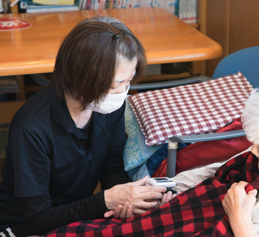 利用者様とじっくり向き合える環境で、心から仕事を楽しんで欲しいです。