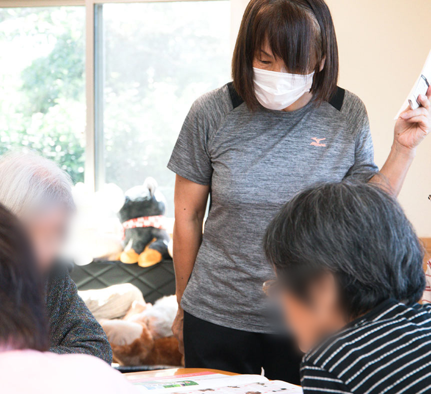 施設での経験がなくてもOK！慣れるまでその都度フォローしていきます。